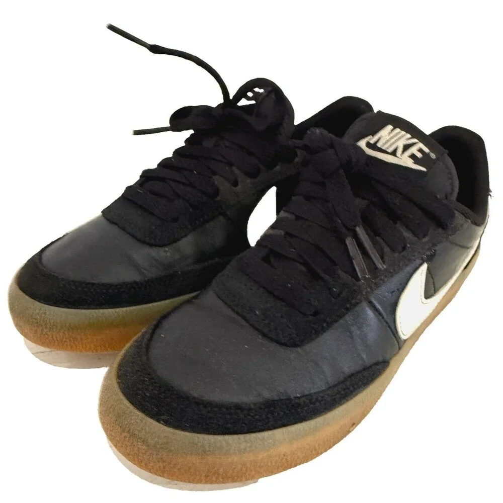 Nike Killshot 2 Womens 5.5 Black Leather Gum Sole Tennis Shoes Retro Low Sneaker
